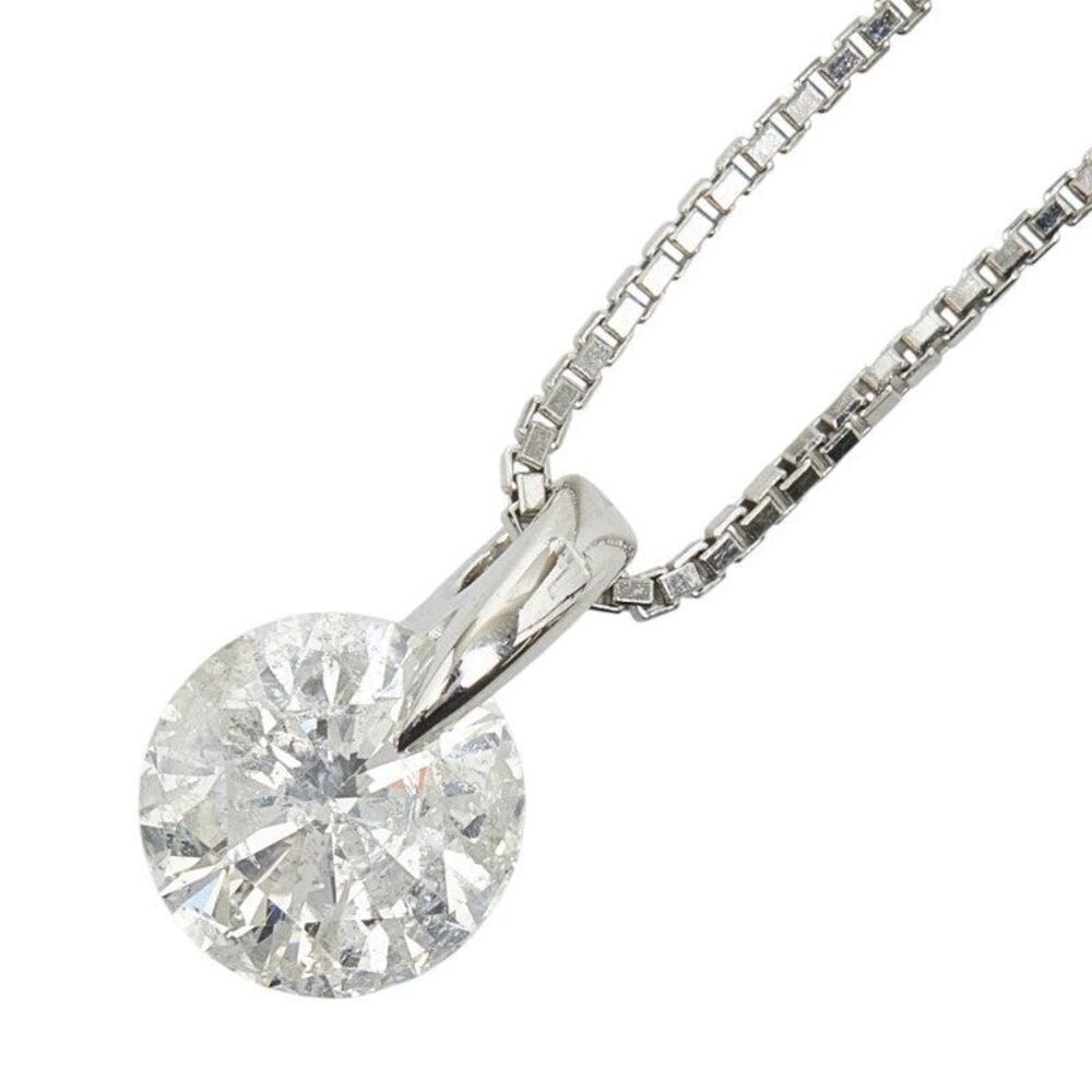 Unbranded Diamond Platinum 900 850 Pendant Necklace Silver